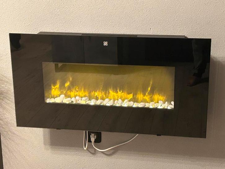 Elektrische sfeerhaard (met thermostaat), Huis en Inrichting, Haarden, Zo goed als nieuw, Elektrische haard, Ophalen