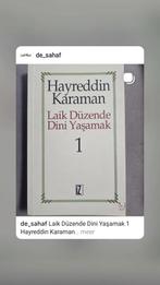 Laik Duzende Dini Yasamak; Hayreddin Karaman, Verzenden
