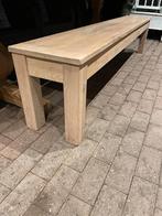 Bank eiken voor eettafel/kloostertafel, Huis en Inrichting, Tafels | Eettafels, Ophalen, Gebruikt, 200 cm of meer, 50 tot 100 cm