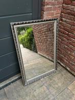 Zilveren vintage antieke spiegel – 72 x 103 cm, Ophalen, Zo goed als nieuw, Rechthoekig