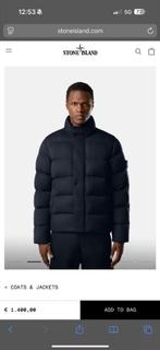 Stone Island winterjas Ghost puffer navy – L – nieuwstaat, Ophalen, Maat 52/54 (L), Blauw, Nieuw