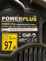 Compressor 50 liter PowerPlus, Doe-het-zelf en Verbouw, Compressors, 25 tot 100 liter, Ophalen of Verzenden, Zo goed als nieuw