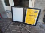 2 x aankondigingsborden met verlichting, Ophalen, Gebruikt