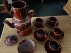 Vintage Jaren '60 Bruin Aardewerk Koffieservies, Ophalen