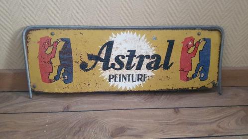 Astral peinture reclame bord uit de jaren 50/60, Verzamelen, Merken en Reclamevoorwerpen, Gebruikt, Reclamebord, Ophalen of Verzenden