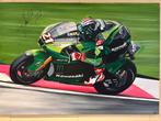 Schilderij met handtekening van John Hopkins motogp, Ophalen, Zo goed als nieuw, Schilderij, 75 cm of meer