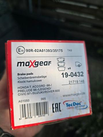 Nieuwe Maxgear Remblokken - Honda Civic EP3 Achter beschikbaar voor biedingen