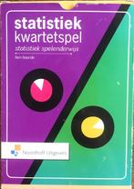 STATISTIEK KWARTET SPEL - Spelenderwijs - Noordhoff, Kwartet(ten), Ophalen of Verzenden, Zo goed als nieuw