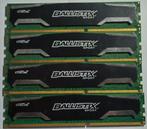 16GB DDR3 4x4GB PC3-12800 1600MHz Micron Crucial Des. XMP1.3, Computers en Software, RAM geheugen, Gebruikt, Verzenden, DDR3, 1600MHz