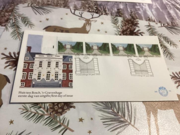 No6442 Afwijkend E193 strip van 4 met hoekstuk Heb ook Album, Postzegels en Munten, Postzegels | Eerstedagenveloppen, Onbeschreven