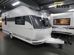 Hobby De Luxe 460 SL White Edition actiepakket, Caravans en Kamperen, Caravans, Hobby, Bedrijf, Treinzit, Tot en met 3