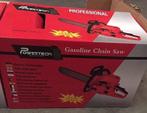 Benzine Kettingzaag 52cc, 2.7PK Inclusief 2 Kettingen NIEUW!, Ophalen of Verzenden, Nieuw