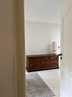 Brutalist kast - vintage hout dressoir halkast, Huis en Inrichting, Kasten | Dressoirs, Ophalen, 25 tot 50 cm