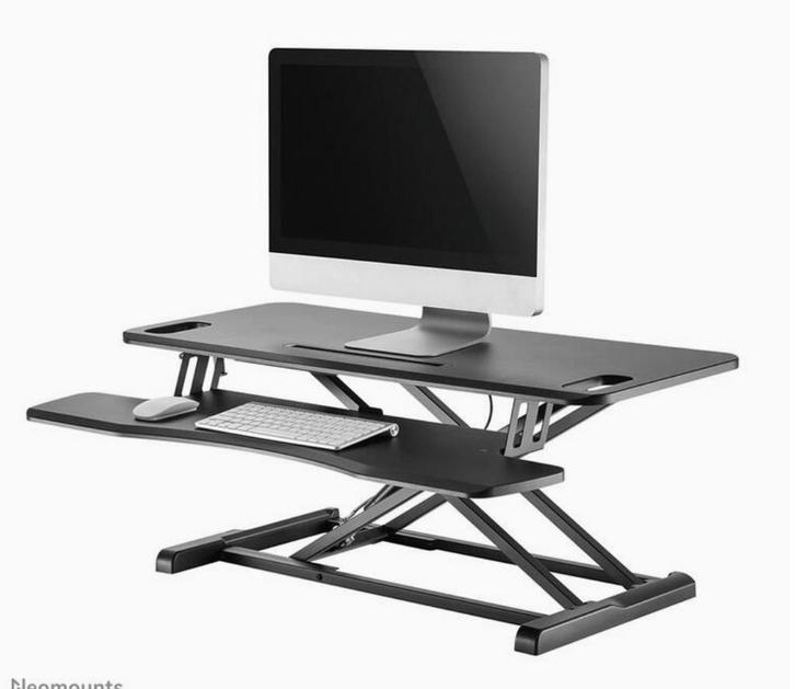 Neomounts NS-WS300BLACK Stabureau - Nieuw in doos, Huis en Inrichting, Bureaus, Nieuw, Stabureau, In hoogte verstelbaar, Ophalen of Verzenden