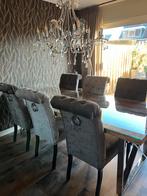Eettafel met 6 stoelen Eric Kuster style, Huis en Inrichting, Gebruikt, Ophalen