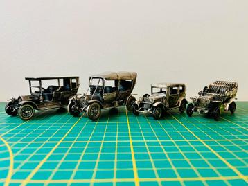 Oldtimer miniaturen van massief zilver beschikbaar voor biedingen
