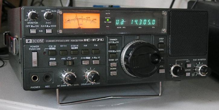 Icom R70 HF receiver met de optionele FM module, Telecommunicatie, Zenders en Ontvangers, Zo goed als nieuw, Ontvanger, Ophalen of Verzenden