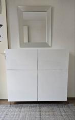 Ikea kast Besta wit hoogglans, Ophalen, Gebruikt, 100 tot 150 cm, Minder dan 150 cm