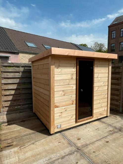 Buitensauna Binnensauna Grenen sauna buiten sauna + kachel, Sport en Fitness, Sauna, Nieuw, Ophalen of Verzenden