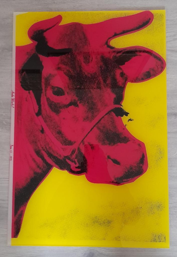 Andy Warhol - Cow - Foto Acrylic Glass 4 mm - COA - Limited, Antiek en Kunst, Kunst | Tekeningen en Foto's, Verzenden