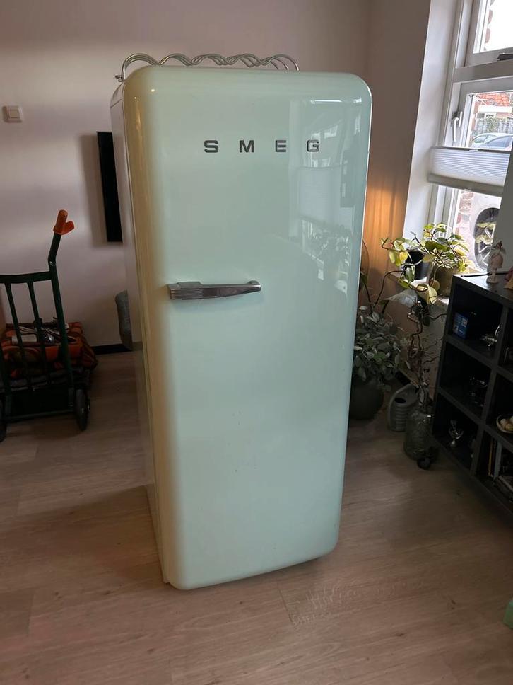 Retro SMEG Koelkast - Mintgroen, Witgoed en Apparatuur, Koelkasten en IJskasten, Gebruikt, Met vriesvak, 150 tot 200 liter, 160 cm of meer