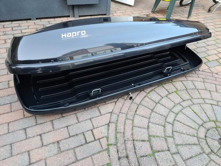 Grote Hapro Carver 6.5 EF hoogglans zwart dakkoffer skibox, Auto diversen, Dakkoffers, Zo goed als nieuw, Ophalen of Verzenden