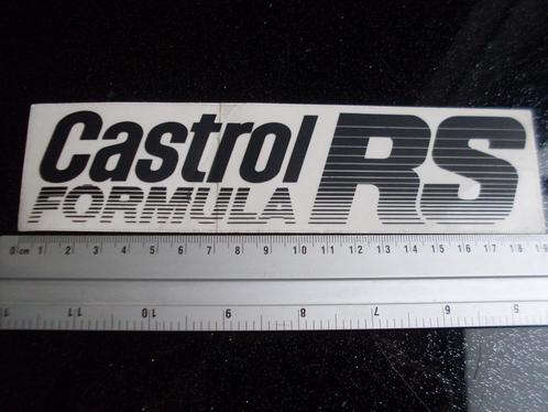 ruit sticker castrol formula RS logo zwart, Verzamelen, Stickers, Zo goed als nieuw, Merk, Verzenden