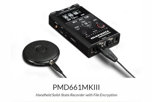 Marantz PMD661 MK3 + microfoon, Audio, Tv en Foto, Versterkers en Receivers, Zo goed als nieuw, Stereo, Marantz, Ophalen of Verzenden