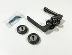 5 X INTERSTEEL CANDY DEURKRUK OP ROND ROZET ANTRACIET, Ophalen of Verzenden, Nieuw, Overige materialen, Klink of Kruk