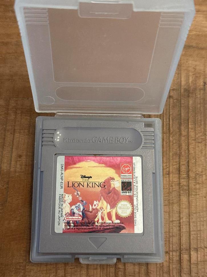 Lion King Gameboy - Compleet met Beschermdoosje!, Spelcomputers en Games, Games | Nintendo Game Boy, Gebruikt, Platform, 1 speler
