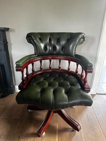 Chesterfield bureau stoel (Captain’s chair)  beschikbaar voor biedingen