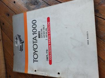 PLAATWERKPARTSCATALOGUS TOYOTA 1000 KP30 KP36 beschikbaar voor biedingen