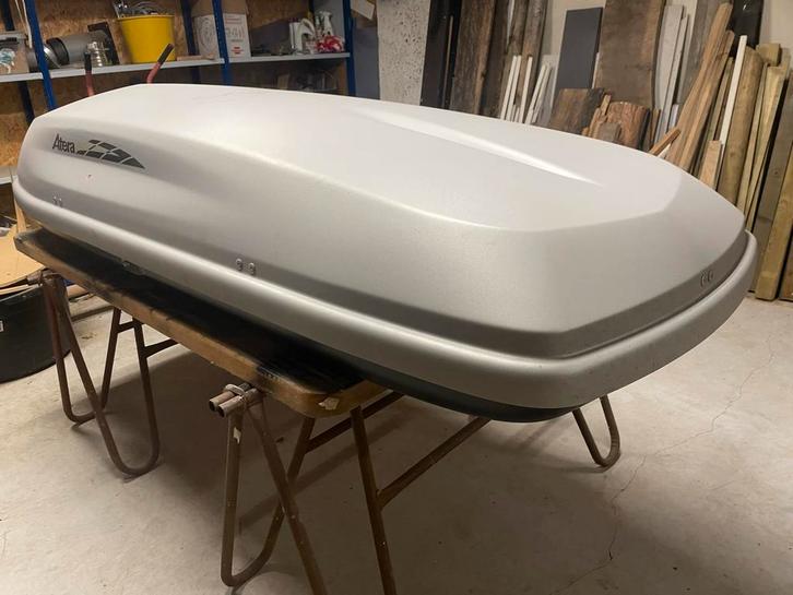 Atera Carver 411 Dakbox - Grijs, Auto diversen, Dakkoffers, Gebruikt, Ophalen of Verzenden