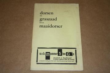 Dorsen van graszaad met de maaidorser - 1959 !! beschikbaar voor biedingen