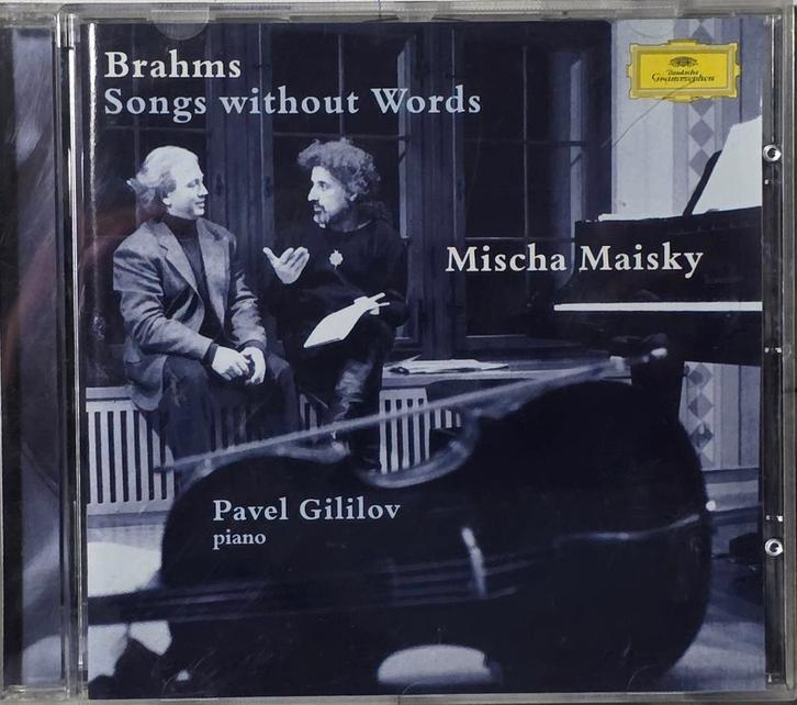 Brahms - Songs Without Words - Maisky, Gililov, Cd's en Dvd's, Cd's | Klassiek, Zo goed als nieuw, Kamermuziek, Romantiek, Ophalen of Verzenden