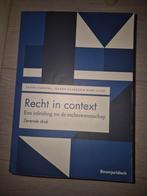 Recht in context - een inleiding tot de rechtswetenschap, Boeken, Ophalen of Verzenden, Alpha, Gelezen, WO