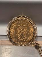 Gouden 10 Gulden Wilhelmina 1925 in hanger, Koningin Wilhelmina, Losse munt, 10 gulden, Goud