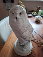 Sneeuwuil  lamp franklin mint, Ophalen of Verzenden, Porselein