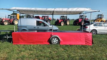 Gebruikte Marktkraam demontabel , 5 m voor Rommelmarktspul beschikbaar voor biedingen