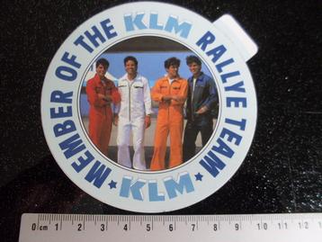 sticker member if the KLM rallye team logo rally beschikbaar voor biedingen