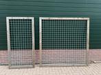 Ijzertrellis met houten rand, Tuin en Terras, Gaas en Draad, Ophalen of Verzenden, Gebruikt, Minder dan 10 meter, Gaas