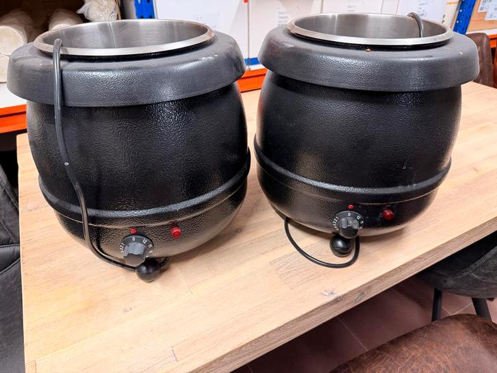 Soepketels (2x) - Horeca, Huis en Inrichting, Keuken | Potten en Pannen, Gebruikt, Ophalen