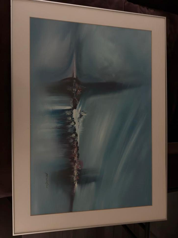 Abstract Schilderij van Patricia Larsen, Antiek en Kunst, Kunst | Schilderijen | Abstract, Ophalen