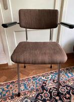 Gispen 1235 Stoel met Armleuningen, Gebruikt, Bruin, Vintage gispen, Ophalen of Verzenden