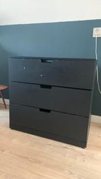 IKEA Nordli zwart ladekastje, Ophalen, 50 tot 100 cm, Zo goed als nieuw, 3 of 4 laden
