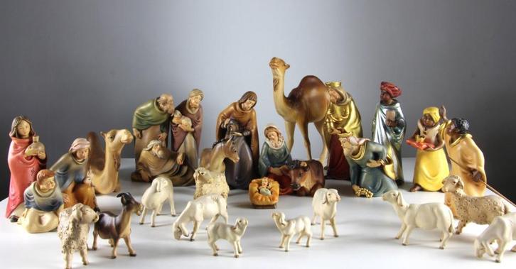 Heide - Jeruzalem Kerstgroep 17 cm – Zuid-Tirol, Diversen, Kerst, Zo goed als nieuw, Ophalen of Verzenden