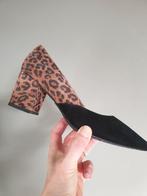 Blokhak Damesschoenen met luipaardprint, Schoenen met lage hakken, Bruin, Brenda Azaro, Nieuw