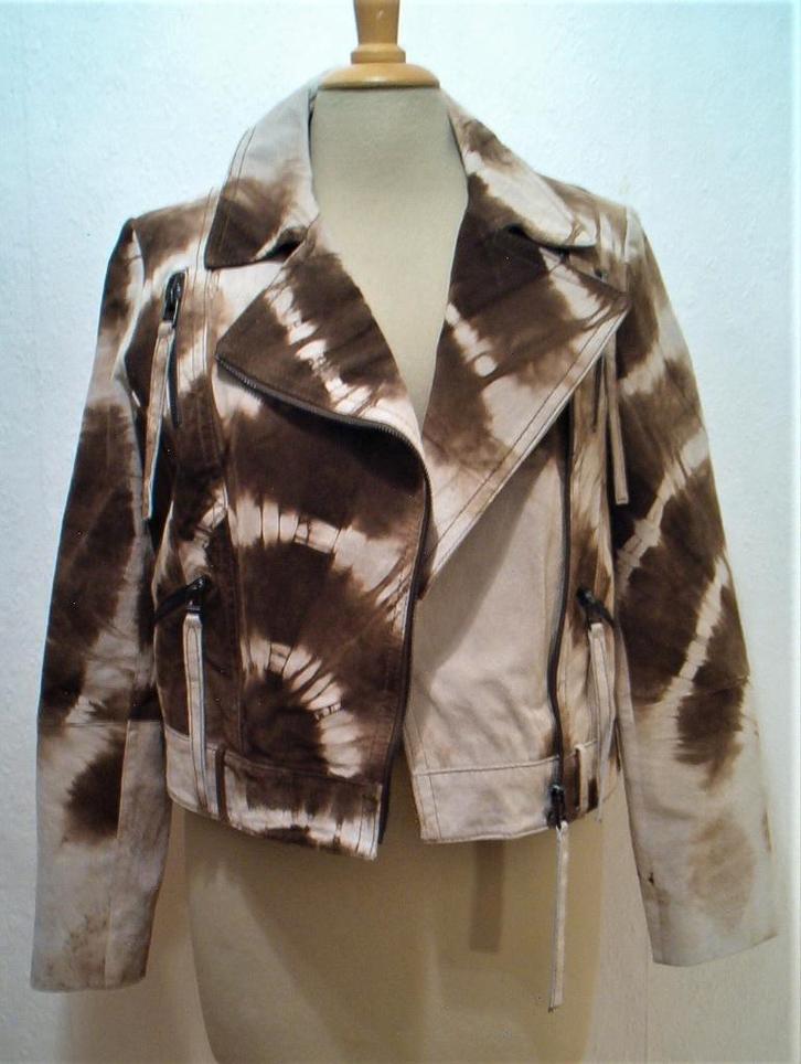 Super apart suede jasje van Rino & Pelle! M, Kleding | Dames, Jassen | Zomer, Zo goed als nieuw, Maat 38/40 (M), Bruin, Ophalen of Verzenden