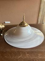 Vintage Hanglamp - Stijlvolle Verlichting, Huis en Inrichting, Lampen | Hanglampen, Ophalen, Gebruikt, Glas, Minder dan 50 cm
