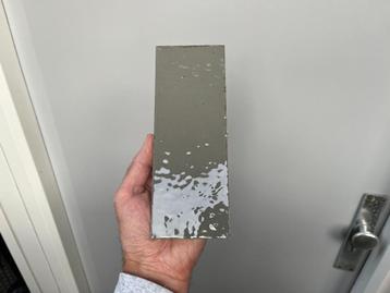 Handgevormde groene tegels 7,5 x 20 cm (2m2) beschikbaar voor biedingen
